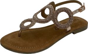 Lazamani  Damen Sandale  in  Orange (Größe:38)