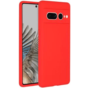 Google Pixel 7 Pro Hülle - Silikon - Accezz Soft Case,Backcover - Rot
