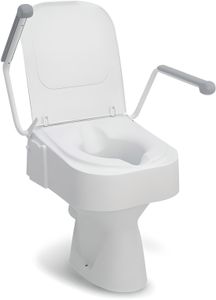Drive Toilettensitzerhöhung mit Armlehnen- höhenverstellbar in 3 Positionen