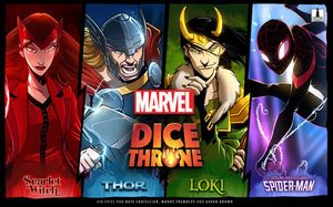 Marvel Dice Throne - Box 1 (Spider-Man, Loki, Scarlet Witch, Thor) - DE