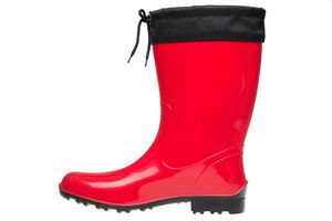 Bockstiegel Gummistiefel in Übergrößen Rot/Schwarz Sara 10274_6 große Damenschuhe, Größe:43