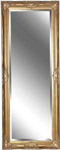 Wandspiegel Garderobenspiegel Hängespiegel Spiegel Flur "Leandra I" antik-gold