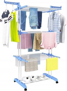 ADGO® Cloth Drying Stand XXXL Ergonomischer Wäscheständer Platzsparend 3-Ebenen