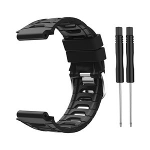 INF Silikonarmband für Garmin 920XT Schwarz