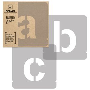 Buchstaben & Zahlen Schablonen / 50mm Modern Sans Kleine / Alphabet Schriftzug Vorlage