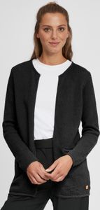 OXMO OXHilda Damen Lange Strickjacke Feinstrick Cardigan Longstrickjacke