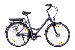 MAXTRON MC3 S City E Bike mit Frontmotor und zusätzlicher Rücktrittbremse