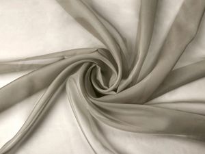 Voile Stoff Meterware 150 cm Breite Gardinenstoff, Cappuccino