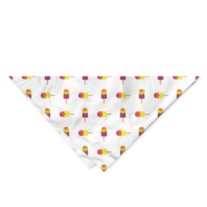 ABAKUHAUS Eis Haustier Bandana, Bunter Sommer-Snack, 55x55 cm, Mehrfarbig