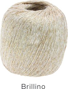 Lana Grossa Brillino 009 Weiß/Gold 25g