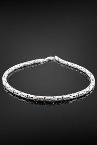 mag?m?? Königskette 14 gr 24 cm 3,20 mm 925er Sterlingsilber Herrenarmband Accessoire täglich tragen modern hoch