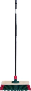BÜMAG Garten- & Straßenbesen 40 cm mit PVC-Beborstung und Teleskopstiel - klassisch, effizient und gut