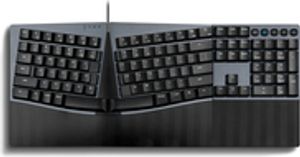 Perixx PERIBOARD-535 DE BR, ergonomiczna mechan. Klawiatura USB (brązowe przyciski)