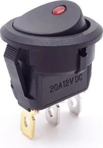 12V 20A DC LED Punktlicht Auto Boot runder Wippschalter EIN-AUS SPST Schalter