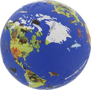Crocodile Creek - World - Gummi-Spielplatzball, 17,8 cm, blau, 1 EA