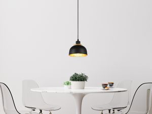 LED Pendelleuchte Industrial Esstischlampe Küchenlampe hängend Schwarz Gold