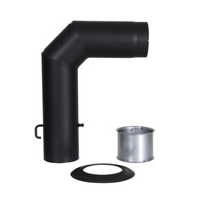 Winkelrohr-Set Senotherm® 150 mm schwarz