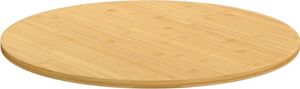 vidaXL Tischplatte Ø90x1,5 cm Bambus