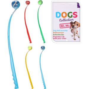 PETS Collection Ballwerfer | Ballschleuder für Tennisbälle | Spielzeug für Hunde lang aus Kunststoff
