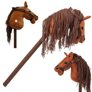 Hobby Horse Pferd am Stock braun Pferd - Steckenpferd 70cm
