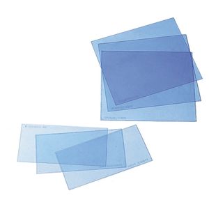 Ersatzscheiben, Vorsatzscheiben für Schweißerhelm - verschiedene Größen - VPE 10 Stück Größe:90 x 110 mm