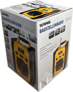 Blaupunkt Terris BSR 682 Baustellenradio Batteriebetrieben – Tragbares Radio mit Bluetooth robust (AUX-IN, 5 Watt RMS, Schutzklasse IPX5), Gelb Blaupunkt Terris BSR 682 Baustellenradio Batteriebetrieben – Tragbares Radio mit Bluetooth robust (AUX-IN, 5 Watt RMS, Schutzklasse IPX5), Gelb