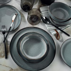 Heritage, Kütahya Porselen,(18 Stücke), Abendessen , Blau, 100% Porzellan