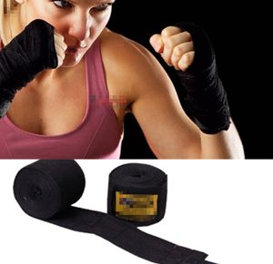 2.5m Boxen Handwraps MMA Muay Thai Kick Boxen Handwraps Training Bandage Schwarz Boxverband
