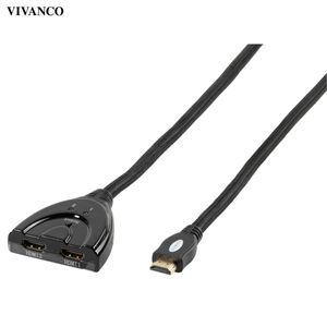 VIVanco™Automatischer HDMI® 2 in 1 Umschalter, 0,8m