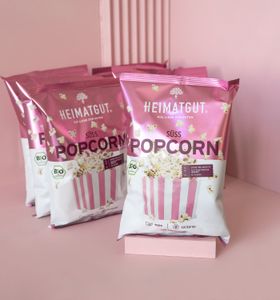 HEIMATGUT – veganesPopcorn Süß – 10 x 90g