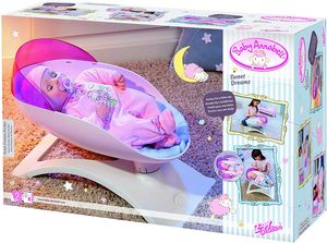 Zapf 700969 - Baby Annabell - Schaukelbett, Wiege, bis 46 cm Puppen, Sweet Dreams Rocker