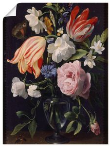 ARTland Poster Vase mit Blumen. 1637 Größe: 60x80 cm