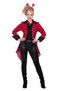 Marienkäfer Kostüm Ladybug Jacke Insekt Tier Tierkostüm Damen Karneval Fasching 48