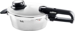 Fissler Vitavit Premium / Schnell-Bratpfanne (2,5 L, Ø 22 cm) Edelstahl-Dampfkochtopf,4-Garstufen - Induktion