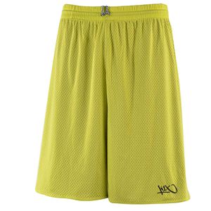K1X Reversible Practice Basketball Shorts, Farbe:Volt / Schwarz, Kleidergröße:S