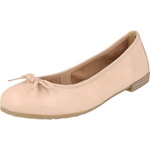 Marco Tozzi 2-22100-41 Damen Leder Schuhe Sommer Ballerina Schleife Nude