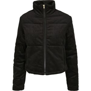 Dámská zimní bunda Urban Classics Ladies Corduroy Puffer Jacket black - XS