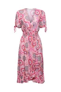 Esprit Kleid im Batik-Look aus LENZING™ ECOVERO™, pink