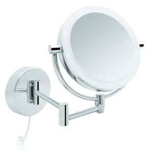 Libaro LED Kosmetikspiegel Modena Vergrößerungsspiegel (3x / 7x) 360° Schminkspiegel mit Wandmontage und Dimmerfunktion