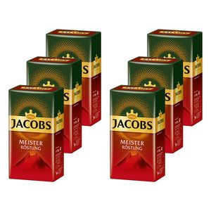 JACOBS Filterkaffee Meisterröstung 6 x 500g Pulver-Kaffee gemahlen Röstkaffee