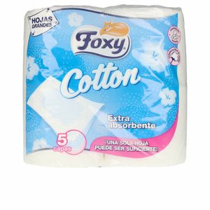 Foxy Cotton Papel Higienico 5 Capas 4 Rollos 1 Pcs