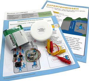Elektro-Schul-Set, Kl.3/4, Stromkreis/Leitfähigkeit, inkl. Arbeitsheft - Strom-Experimente, myExperimentSet, Werkpackung, Kinder