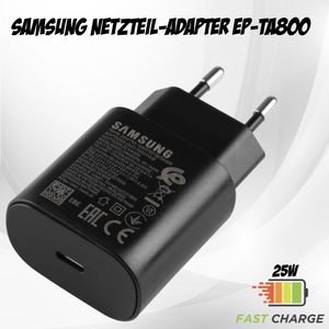 Samsung Netzteil-Adapter EP-TA800 Black (25W) (Type C)