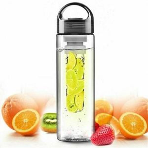 Trinkflasche mit Fruchteinsatz Infuser Wasserflasche Sport 700ml