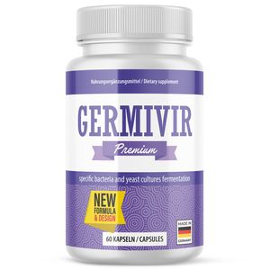 GERMIVIR Nahrungsergänzungsmittel mit Kombucha-Tee-Extrakt und Vitamin E 1 x 60 Kapseln