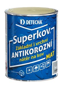 SUPERKOV - Antikorózna syntetická farba 2v1 zelená matná, 0,8 kg)