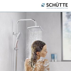 SCHÜTTE Duschsystem MALLORCA,  Regendusche ohne Armatur, Duschbrause, Dusche in Chrom