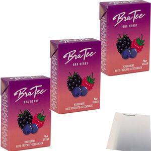 BraTee Kaugummi Bra Berry 6er Pack (6x23,5g Packung) + usy Block