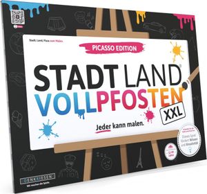 Stadt Land Vollpfosten® Picasso Edition – "Jeder kann malen." | A3 Spielblock