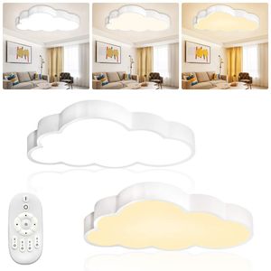 YARDIN LED 48W stropné svietidlo detská izba stmievateľné mraky stropné svetlo obývacia izba svetlá spálňa lampa s diaľkovým ovládaním